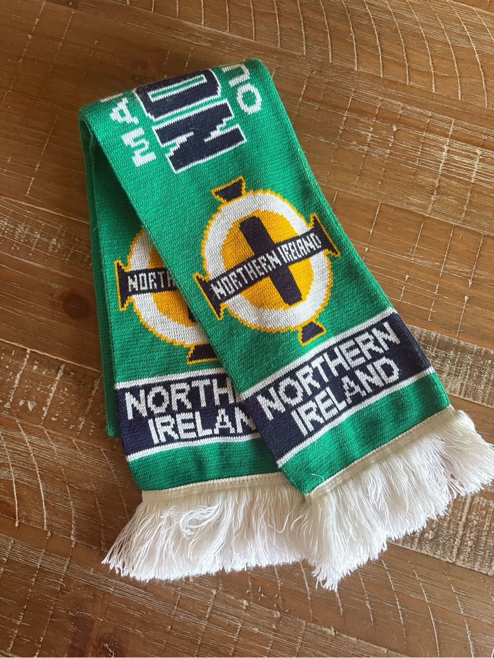 Northern Ireland Soccer Football Knit Fan Scarf Green White